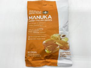 Manuka Doctor Cough Drops, Manuka Middles, 30 Drops (Pack of 1) Bag Throat Lozenges Infused with Raw Manuka Honey, Vitamin C & Ginger for Immune Support, Helps Soothe Sore Throat