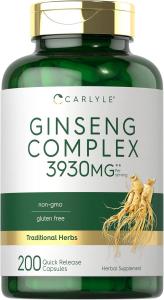 Ginseng Extract Complex | 200 Capsules | Non-GMO