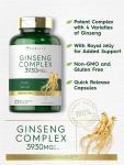 Ginseng Extract Complex | 200 Capsules | Non-GMO