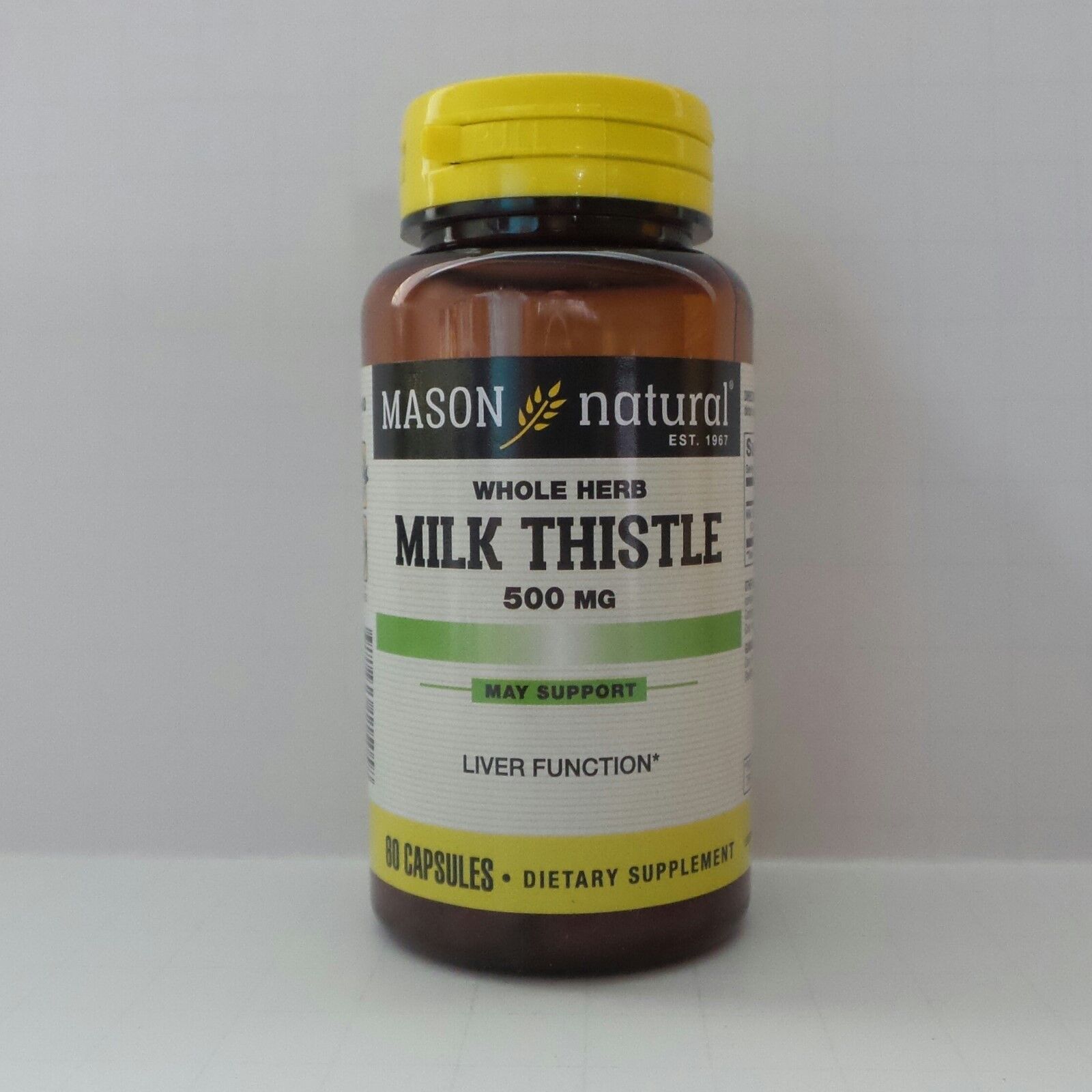 500mg Milk Thistle Capsules - Liver Function Support