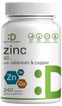Deal Supplement Zinc 50mg with Selenium + Copper, 240 Capsules, 8 Month Supply, 3 in 1 Mineral Formula, Zinc Picolinate Complex Supplement, Supports Healthy Immune System for Adults and Kids