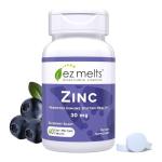 EZ Melts Dissolvable Zinc Supplement 30 mg, Sugar-Free, 2-Month Supply - 1 Pack