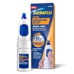 Theraflu Severe Congestion Relief Nasal Mist, Oxymetazoline HCI 0.05% Nasal Decongestant, 12 Hour Relief, Ultra-Fine Mist, 0.34 fl oz