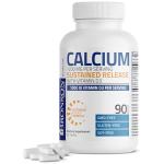 Bronson Calcium 1200 MG Per Serving Sustained Release with Vitamin D3 1000 IU Vitamin D3 Per Serving Non-GMO, 90 Tablets