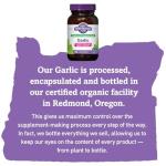 Organic Garlic Capsules, Non-GMO, 90 Count