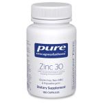 Zinc 30 mg Supplement for Immune Support - 180 Capsules