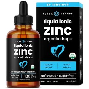 Organic Zinc Drops with Vitamin C for Immunity