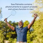 Puritan's Pride Saw Palmetto Extract 160mg, Traditional Herbal Dietary Supplement For Mens Prostate and Urinary Health Support, 60 Rapid Release Capsules