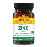 Country Life Vegan Chelated Zinc 50 mg Tablets