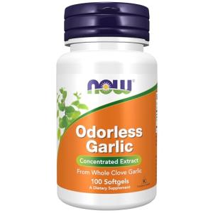 NOW Foods Odorless Garlic Extract, 100 Softgels