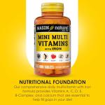 Mason Natural Mini Multi Vitamins with Iron and Calcium
