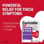 Coricidin HBP Cough and Cold Relief 16 Count