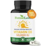 ForestLeaf Vitamin D3 50,000 IU - Immune & Bone Support