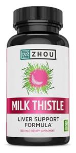 Zhou Milk Thistle - Liver Support Capsules, 60 Count