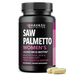 Saw Palmetto & Biotin for Hair, Skin, Nails