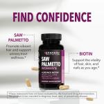 Saw Palmetto & Biotin for Hair, Skin, Nails