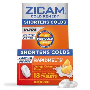 Zicam Ultra Cold Remedy Zinc Rapidmelts, 18 Count