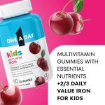 One A Day Kids Iron Multivitamin Gummies, 60 Count