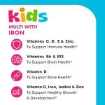One A Day Kids Iron Multivitamin Gummies, 60 Count