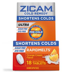 Zicam Ultra Cold Remedy Zinc Rapidmelts, 18 Count