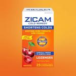 Zicam Cold Remedy Zinc Lozenges, Wild Cherry Flavor, Homeopathic, Soothes Sore Throat and Coughs, Cold Shortening Medicine, Shortens Cold Duration, 25 Count