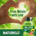 NATURELO Men's One Daily Multivitamin - 60 Veggie Caps