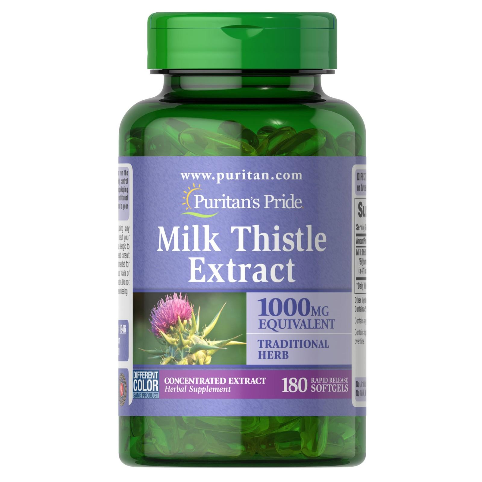 Puritan's Milk Thistle 1000mg Liver Support Softgels