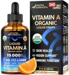 Organic Vitamin A Drops for Skin and Eyes
