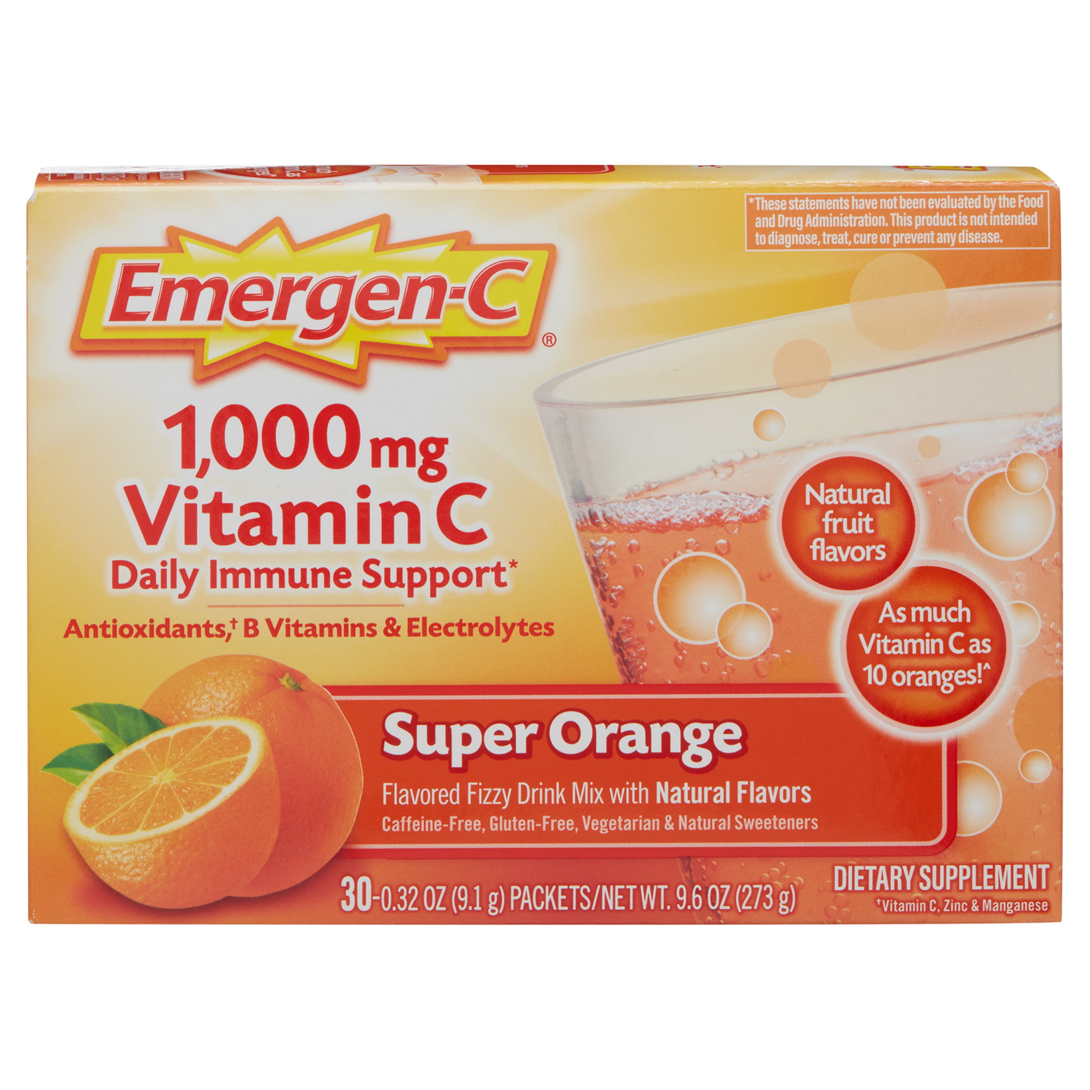 Emergen-C 1000mg for Immune Support - 30ct