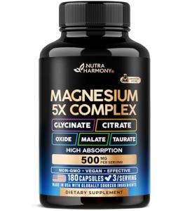 5-in-1 Magnesium Complex for Stress and Muscle Support
