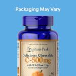 Puritan's Pride Chewable Vitamin C-500 mg with Rose HIPS