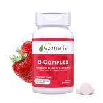 EZ Melts Dissolvable Vitamin B-Complex with Methyl B12 and Methyl Folate, Sugar-Free, 2-Month Supply