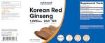 Nutricost Korean Ginseng 1000mg Serving, 240 Capsules - 500mg Per Capsule, 120 Servings - Korean Panax Red Ginseng - Gluten Free & Non-GMO