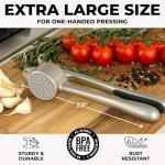 Zulay Kitchen Premium Garlic Press Set - Rust Proof