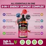 Organic B-Complex Liquid Drops with Essential Vitamins