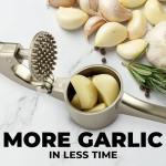Zulay Kitchen Premium Garlic Press Set - Rust Proof