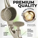 Zulay Kitchen Premium Garlic Press Set - Rust Proof