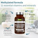 Methylated Multivitamin for Women with Active B-Vitamins