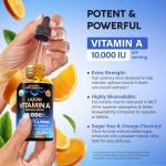 Organic Vitamin A Liquid Drops for Skin and Eyes