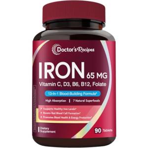Iron Supplement with Vitamin C, D3 & B Vitamins