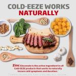 Cold-EEZE Natural Cherry Zinc Lozenges, Homeopathic Cold Remedy, Reduces Duration of the Common Cold, Sore Throat, Cough, Congestion and Post Nasal Drip, 25 Count