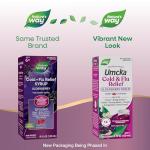 Nature's Way Cold + Flu Relief Syrup*, Umcka, Sore Throat, Cough, Congestion, Fever*, Body Aches*, Phenylephrine Free, Homeopathic, Non-Drowsy, Berry Flavored, 4 Fl Oz (Packaging May Vary)