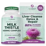 Milk Thistle Supplement for Liver Health - 450mg