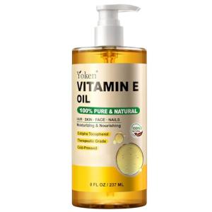 Yoken 8 Oz Organic Vitamin E Oil for Skin