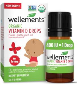 Organic Vitamin D Drops for Infants & Toddlers