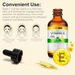 Pure Vitamin E Oil 75,000 IU for Skin & Hair