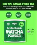 Organic Matcha Green Tea Powder - 16 oz Tin
