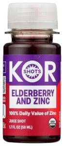 KOR Shots, Elderberry Shot Defense Organic, 1.7 Fl Oz
