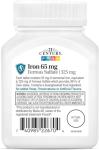 21st Century Iron 65 mg Ferrous Sulfate 325 mg Tablets, 120 Count
