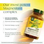 MegaFood Magnesium 300 mg - Highly Absorbable Blend of Magnesium Glycinate, Citrate & Malate to Help Support Heart, Nerve Health & Relaxation - 60 Capsules (30 Servings)